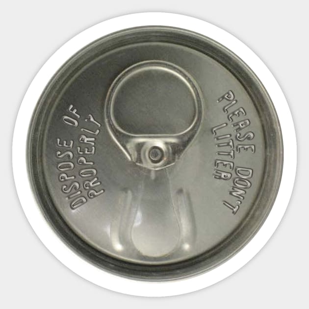 Vintage Can Pull-Tab Sticker by Doc Multiverse Designs